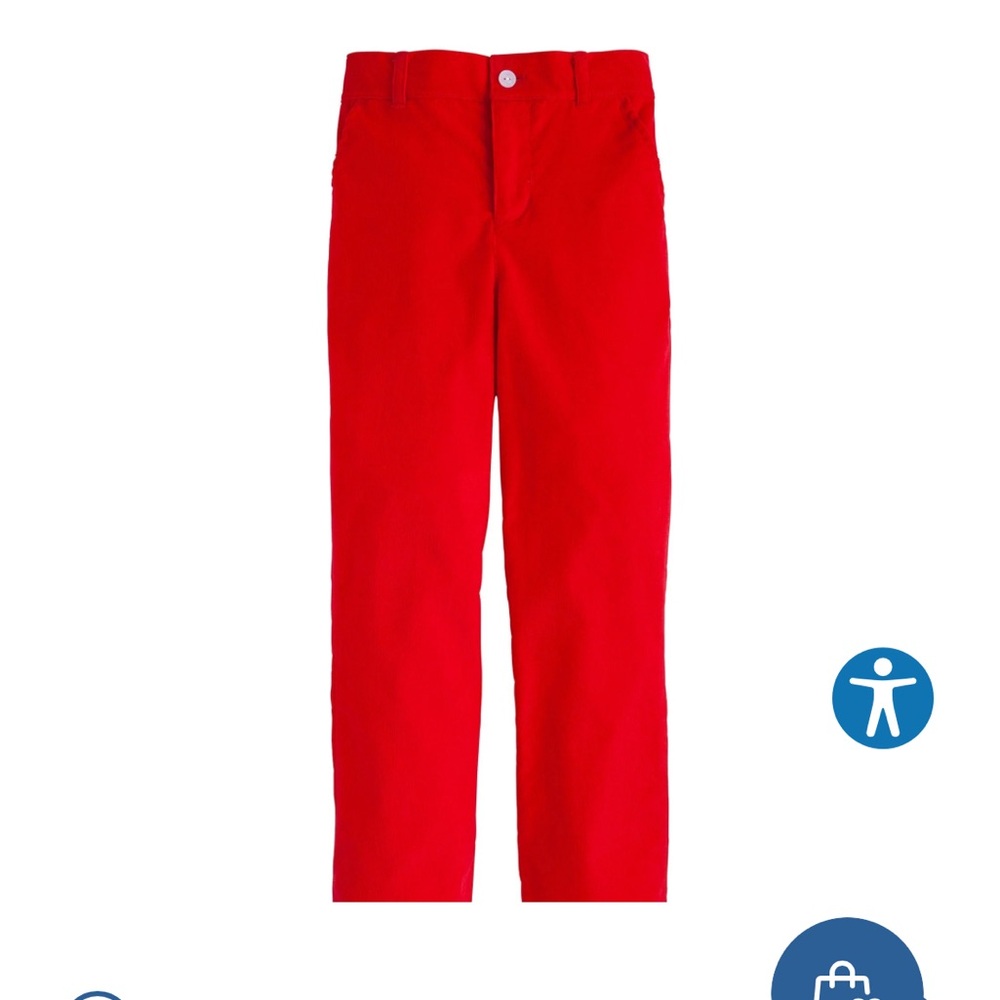 Little English red Corduroy Skinny Pant